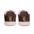 Low-Top Sneakers — Bold Blue Spider Comic Leather Sneakers for Men